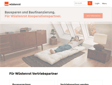 Tablet Screenshot of partner-wuestenrot.de